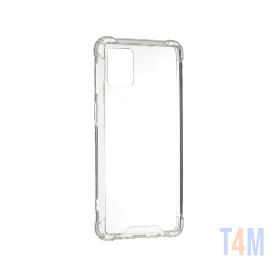 Funda de Silicona con Esquinas Duras para Samsung Galaxy M31s Transparente